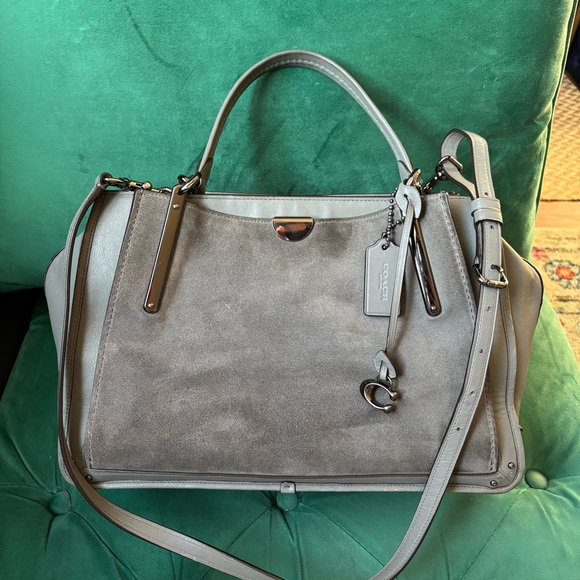 Coach Handbags - SOLD💖 Coach Dreamer 36 Suede Satchel